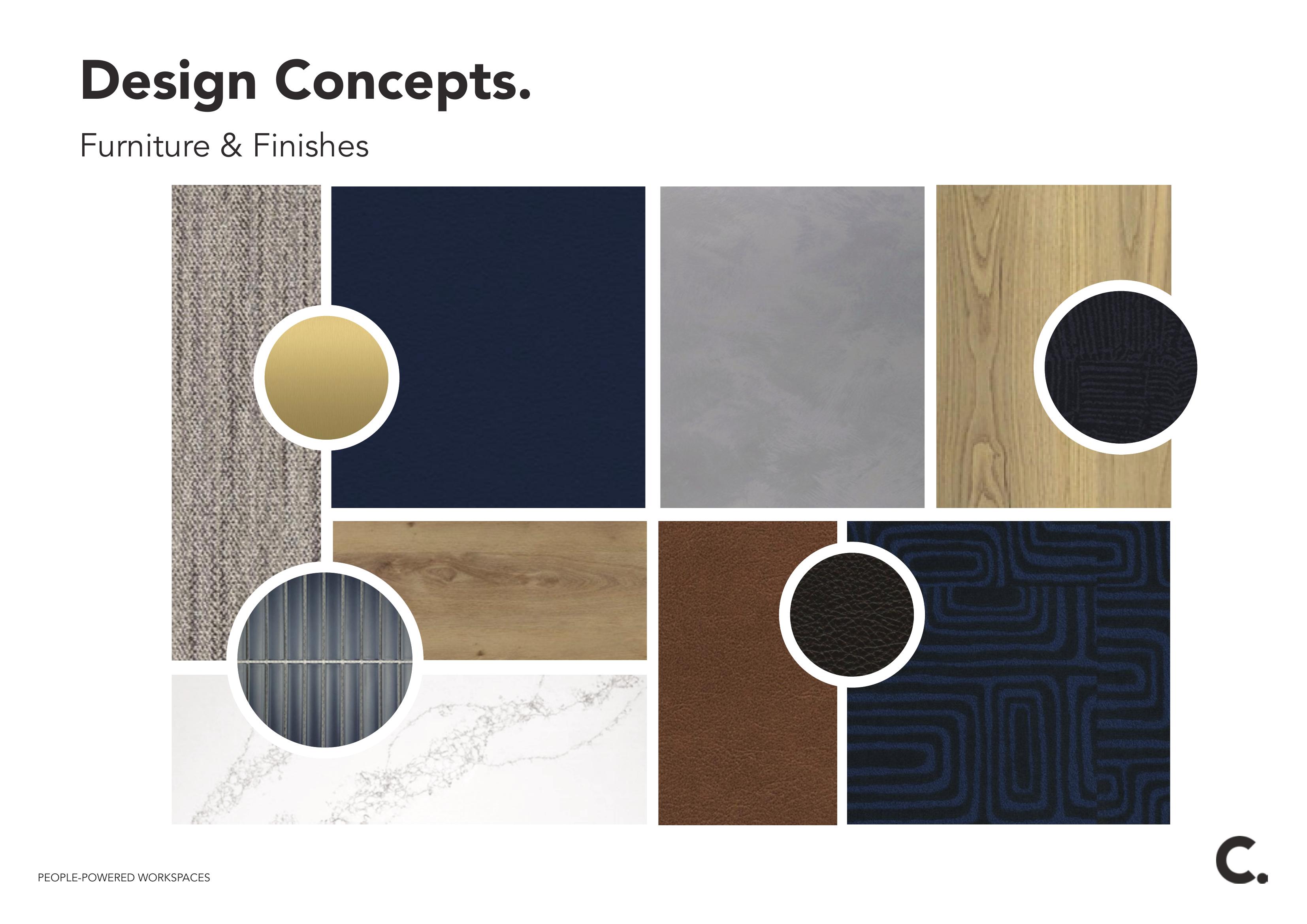 Direction 1 Option B — Furniture & Finishes