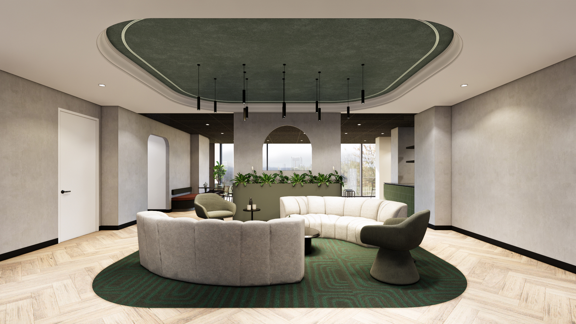 Eucalyptus Suite — Reception Lounge